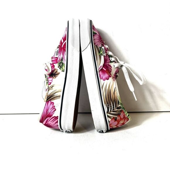 VANS Off The Wall Women's 7 Floral Tropical Print Canvas Sneaker Lace Up Low Top - Picture 5 of 11